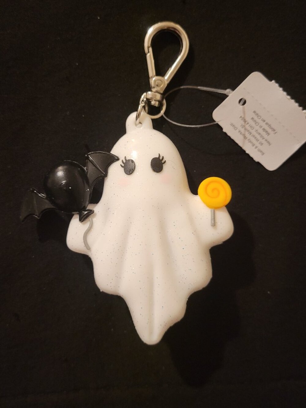 Bath & Body Works Iridescent Ghost with Ballon Bat and Sucker PocketBac Holder